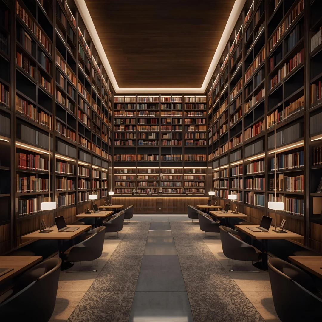modern library interior